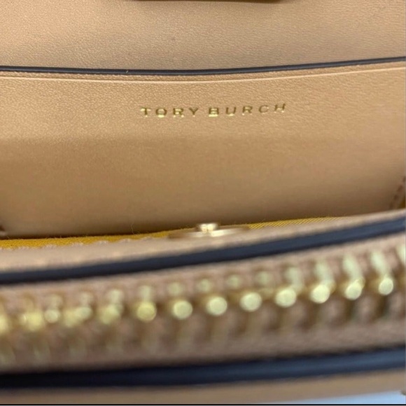 Tory Burch Floral/Straw Fleming Handbag - Picture 9 of 11